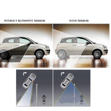 1512 Blind Spot Round Wide Angle Adjustable Convex Rear View Mirror - Pack Of 2