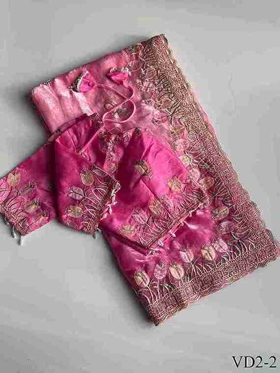 Pure Soft Fendy Pedding With Embroidery Work Saree