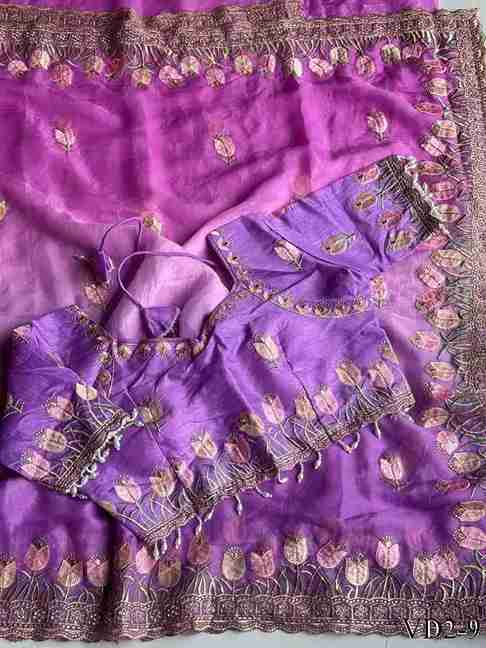 Pure Soft Fendy Pedding With Embroidery Work Saree