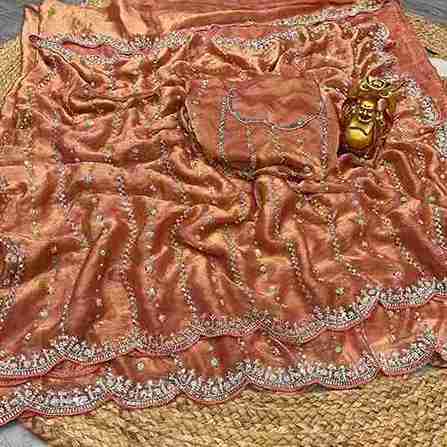 Trending hand work saree