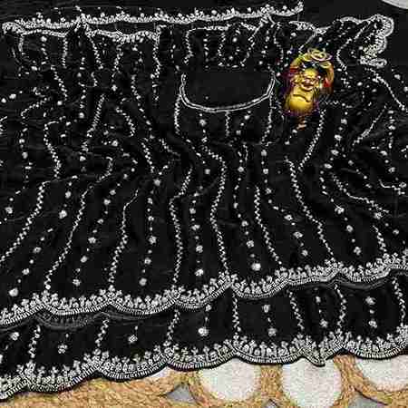 Trending hand work saree