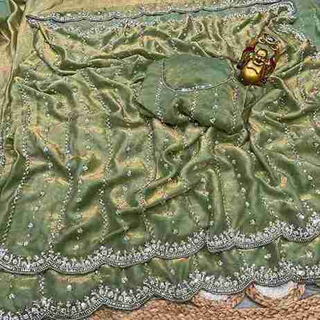 Trending hand work saree