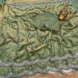 Trending hand work saree