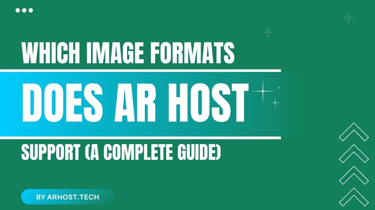 Which Image Formats Does AR Host Support